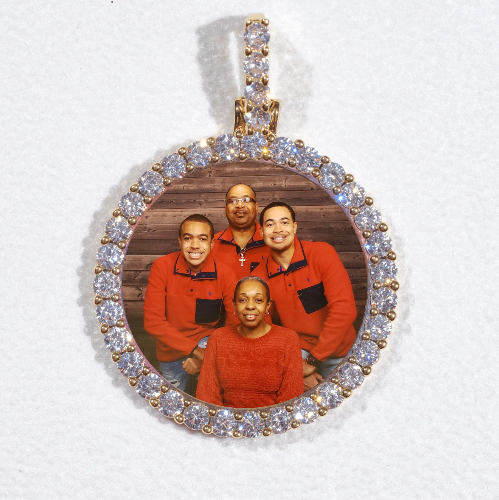 3D CIRCLE CUSTOM PICTURE PENDANT SMALL SIZE