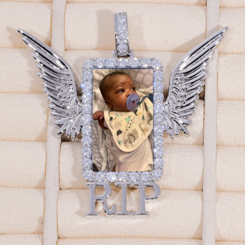 RIP WING 3D CUSTOM PICTURE PENDANT