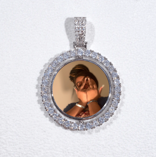3D Spinning 2-Faced Custom Picture Pendant