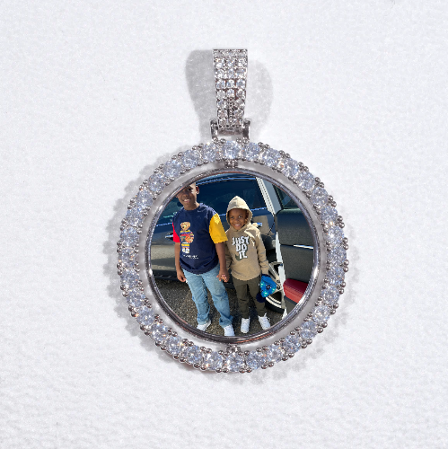 3D Spinning 2-Faced Custom Picture Pendant