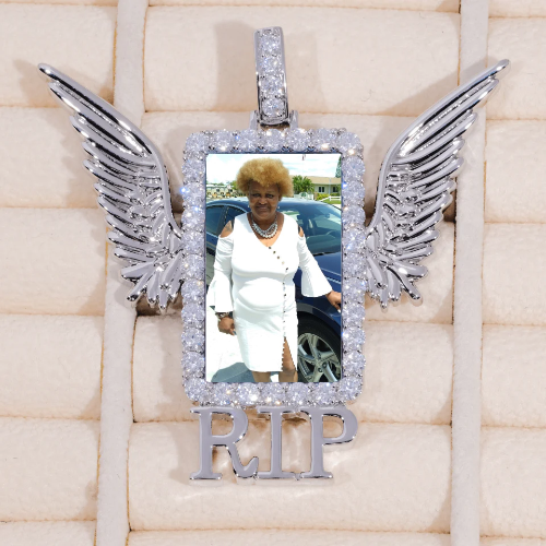 RIP WING 3D CUSTOM PICTURE PENDANT