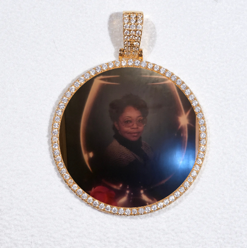 MEDIUM 3D CIRCLE CUSTOM PICTURE PENDANT