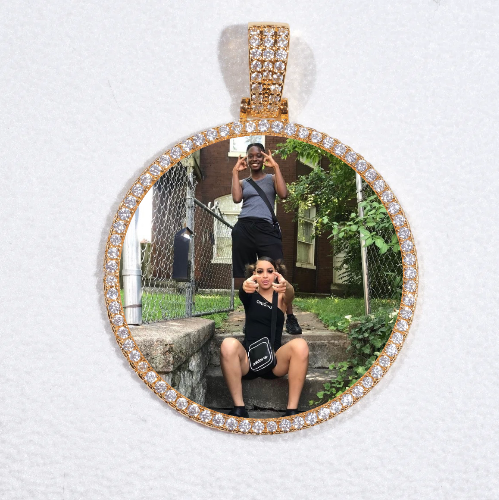 MEDIUM 3D CIRCLE CUSTOM PICTURE PENDANT