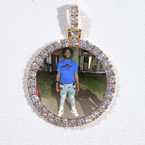 3D CIRCLE CUSTOM PICTURE PENDANT SMALL SIZE
