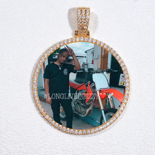 MEDIUM 3D CIRCLE CUSTOM PICTURE PENDANT