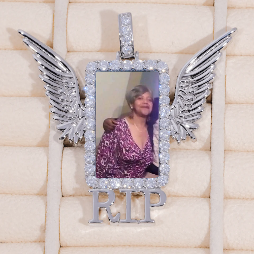 RIP WING 3D CUSTOM PICTURE PENDANT