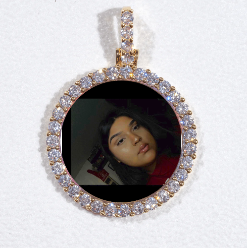 3D CIRCLE CUSTOM PICTURE PENDANT SMALL SIZE