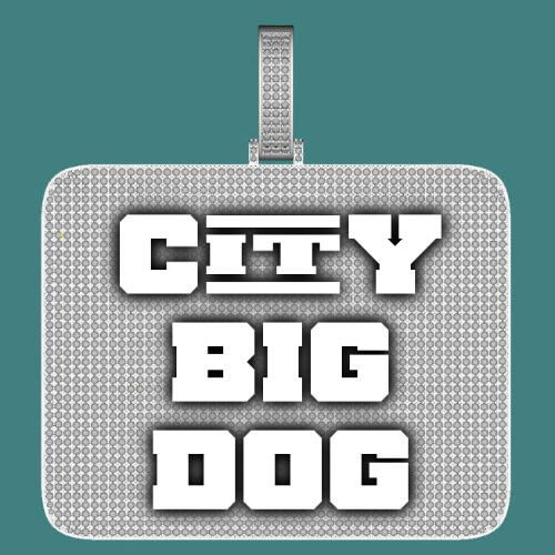 CUSTOM LETTER NECKLACE 3D BIG SQUARE