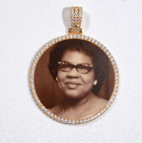 MEDIUM 3D CIRCLE CUSTOM PICTURE PENDANT