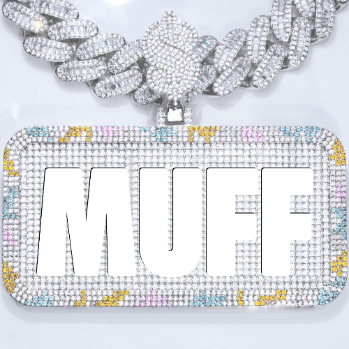 CUSTOM LETTER NECKLACE 3D COLORFUL SQUARE