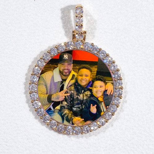 3D CIRCLE CUSTOM PICTURE PENDANT SMALL SIZE