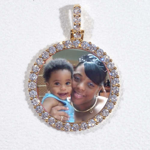 3D CIRCLE CUSTOM PICTURE PENDANT SMALL SIZE