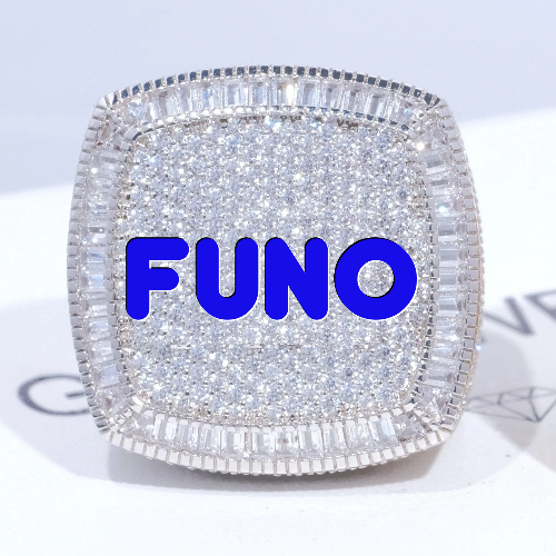 CUSTOM LETTER 3D ICED RING