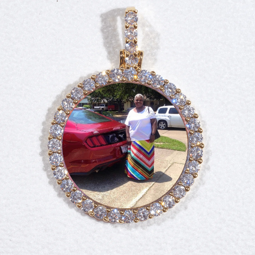 3D CIRCLE CUSTOM PICTURE PENDANT SMALL SIZE