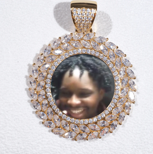 Large 3D Wheat Ear Custom Picture Pendant