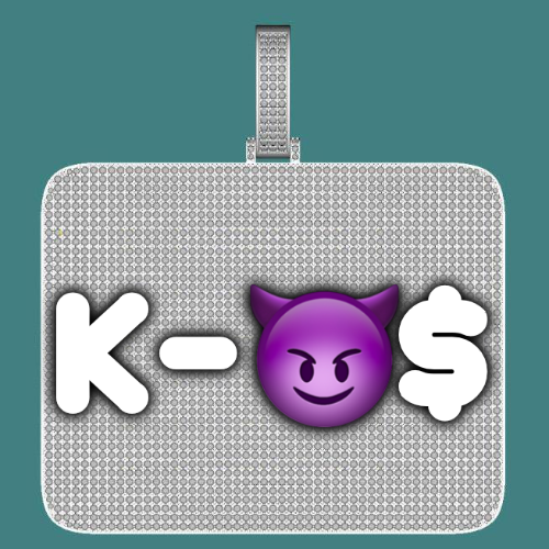 CUSTOM LETTER NECKLACE 3D BIG SQUARE