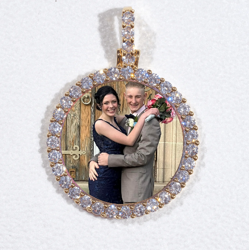 3D CIRCLE CUSTOM PICTURE PENDANT SMALL SIZE