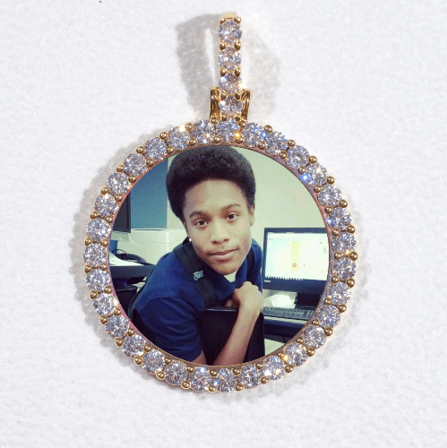 3D CIRCLE CUSTOM PICTURE PENDANT SMALL SIZE