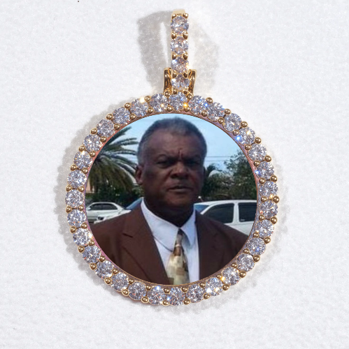 3D CIRCLE CUSTOM PICTURE PENDANT SMALL SIZE