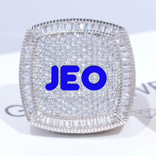 CUSTOM LETTER 3D ICED RING