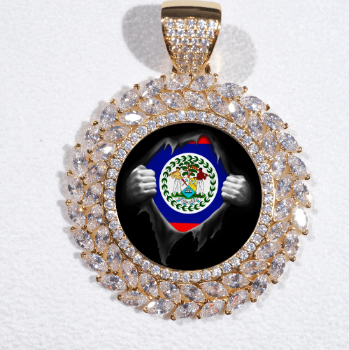 Large 3D Wheat Ear Custom Picture Pendant