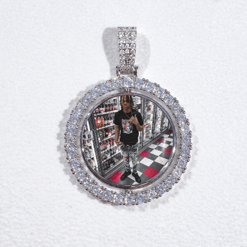 3D Spinning 2-Faced Custom Picture Pendant