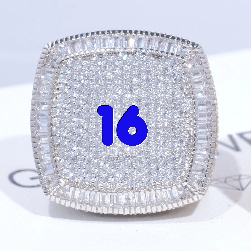 CUSTOM LETTER 3D ICED RING