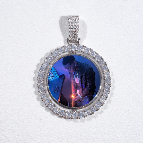 3D Spinning 2-Faced Custom Picture Pendant