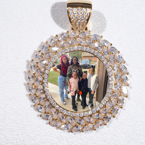 Large 3D Wheat Ear Custom Picture Pendant