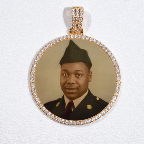 MEDIUM 3D CIRCLE CUSTOM PICTURE PENDANT