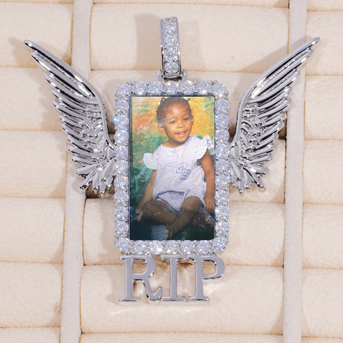 RIP WING 3D CUSTOM PICTURE PENDANT