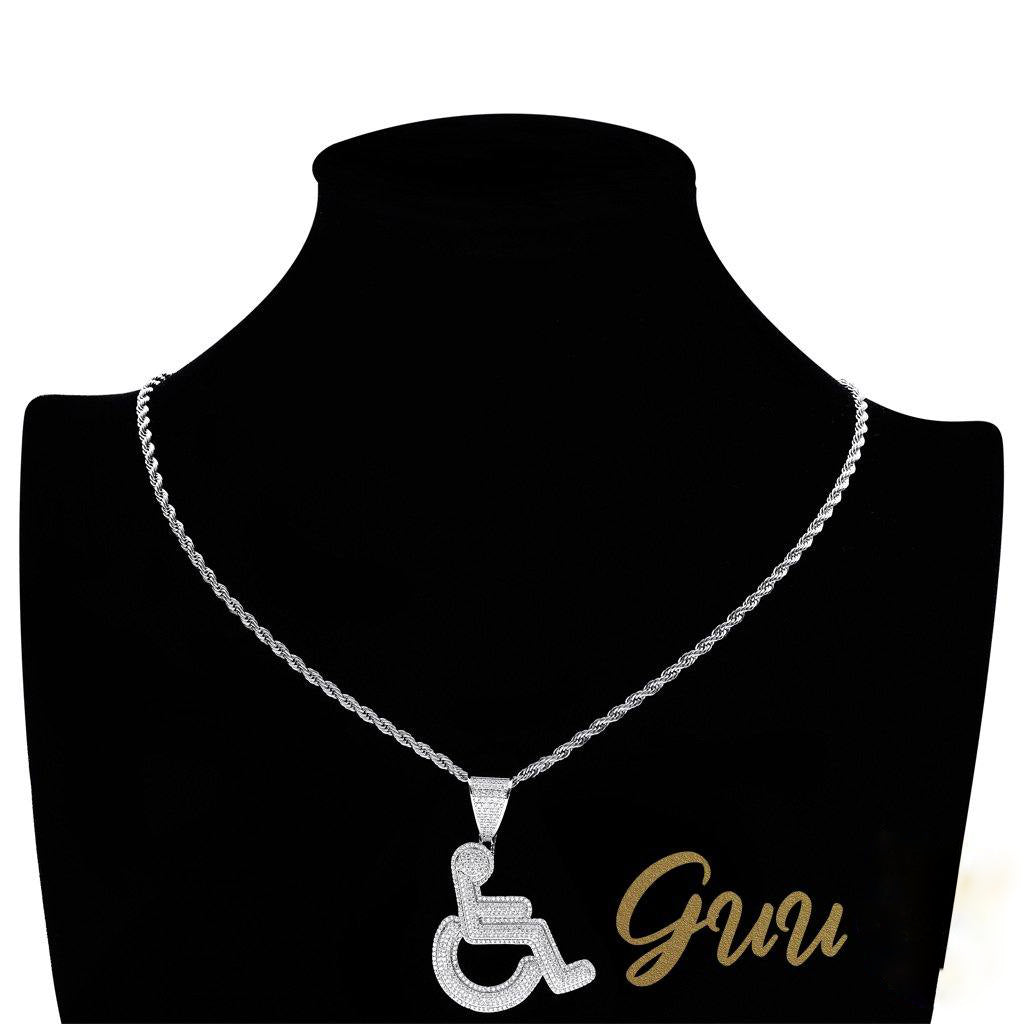 18K Gold-Plated Disabled Sign Necklace - The GUU Shop
