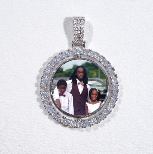 3D Spinning 2-Faced Custom Picture Pendant