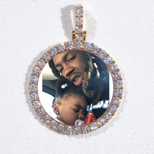 3D CIRCLE CUSTOM PICTURE PENDANT SMALL SIZE