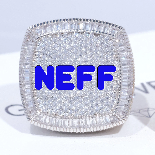 CUSTOM LETTER 3D ICED RING