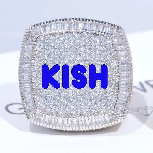 CUSTOM LETTER 3D ICED RING