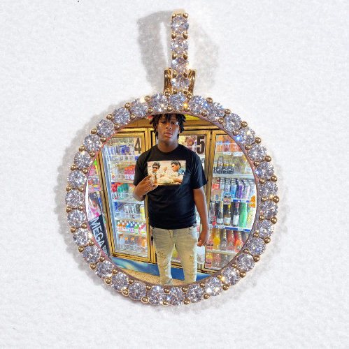 3D CIRCLE CUSTOM PICTURE PENDANT SMALL SIZE