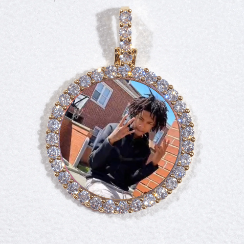 3D CIRCLE CUSTOM PICTURE PENDANT SMALL SIZE