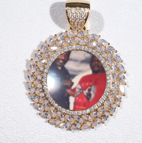 Large 3D Wheat Ear Custom Picture Pendant
