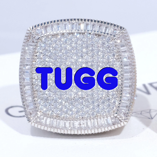 CUSTOM LETTER 3D ICED RING