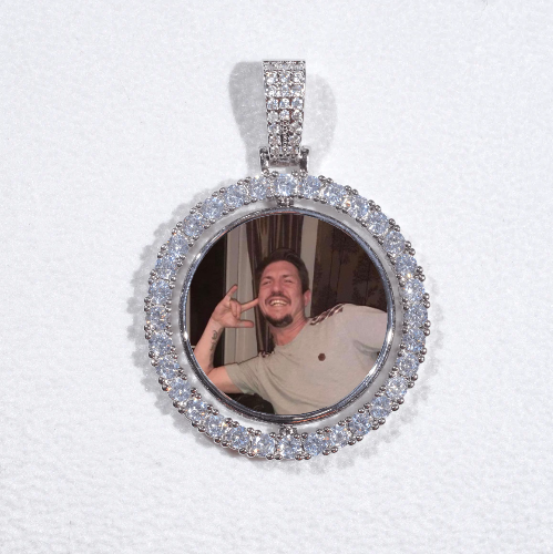 3D Spinning 2-Faced Custom Picture Pendant