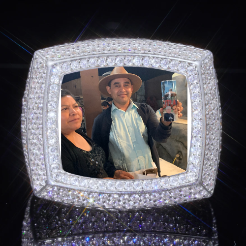 3D CUSTOM PICTURE ICED RING
