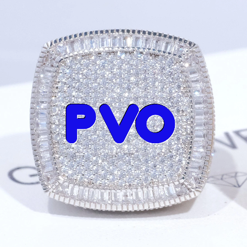 CUSTOM LETTER 3D ICED RING