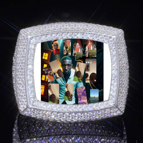 3D CUSTOM PICTURE ICED RING