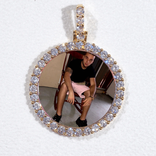 3D CIRCLE CUSTOM PICTURE PENDANT SMALL SIZE