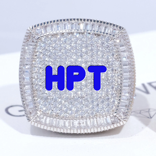 CUSTOM LETTER 3D ICED RING