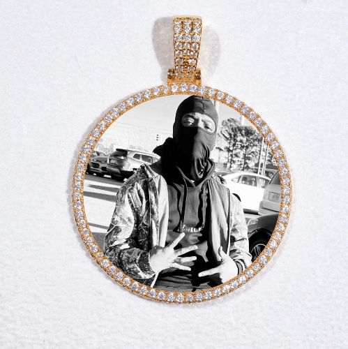 MEDIUM 3D CIRCLE CUSTOM PICTURE PENDANT