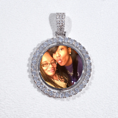 3D Spinning 2-Faced Custom Picture Pendant
