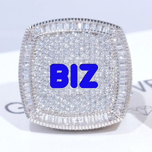 CUSTOM LETTER 3D ICED RING