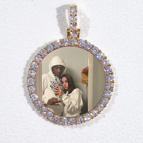 3D CIRCLE CUSTOM PICTURE PENDANT SMALL SIZE